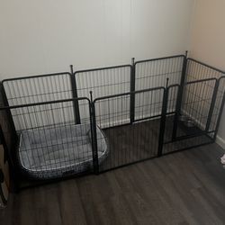 Eight panel pet page with door
