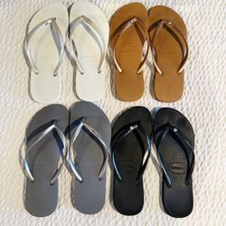 Havaianas women’s slim square luxury sandals size 7-8 