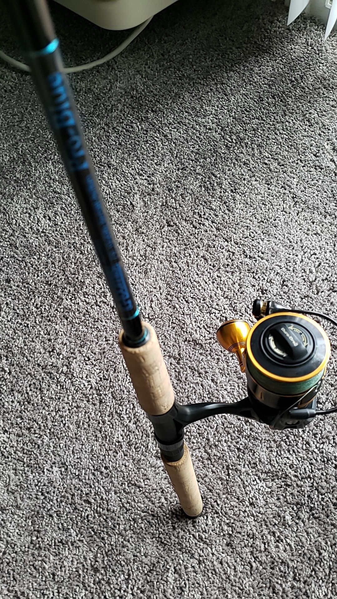 Fishing rod Penn slammer3 on a gloomis 7'6 pro blue