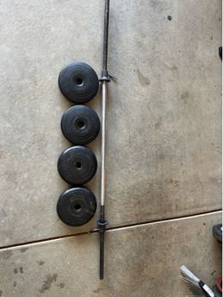 6 Feet Weight bar with weight plates