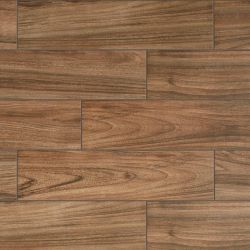 Baker Wood Walnut Glazed Porcelain Floor and Wall Tile — FULL LOT 40 cases / 582 sq. ft.