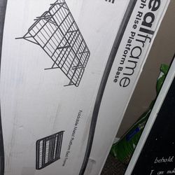 Twin Size Frame And Twin Size Mattress