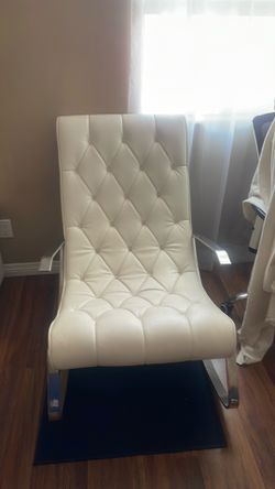White rocking chair