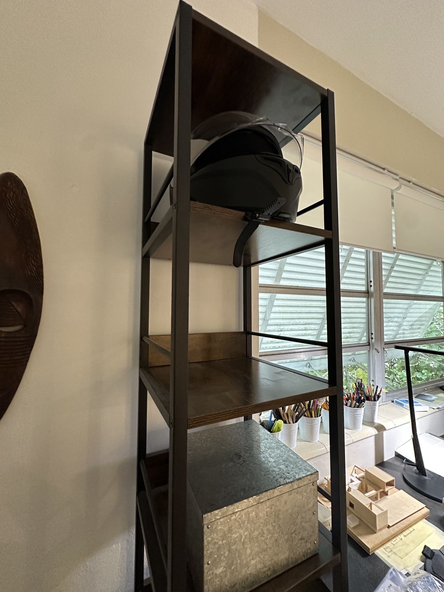 Great Wood & Metal Shelving unit