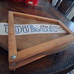 Vintage Wilson Chris Evert Autograph model wood tennis racquet. 