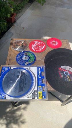 Mixed Lot of Saw Blades and Cut-Off Wheels