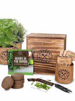 Indoor Herb Garden Starter Kit - Heirloom, ( 2 boxes) one box is broke)