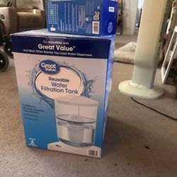 Reusable Water Filtration Tank With New Filter 
