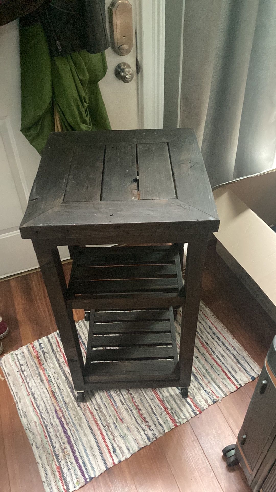 Solid Wood Bar Cart