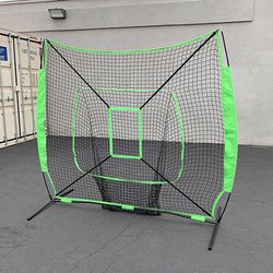 (Brand New) $45 Baseball Softball Practice Net Hitting Batting Pitching Training Set w/ Carry Bag 
