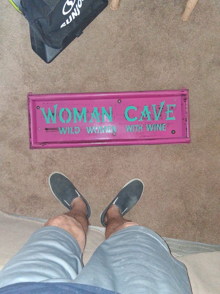 Woman Cave Metal SIGN