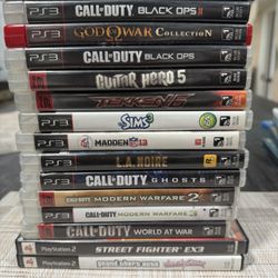 Huge Lot of PS3, PS2 & PSP Video Games – Call of Duty, God of War, GTA, Tekken & More 