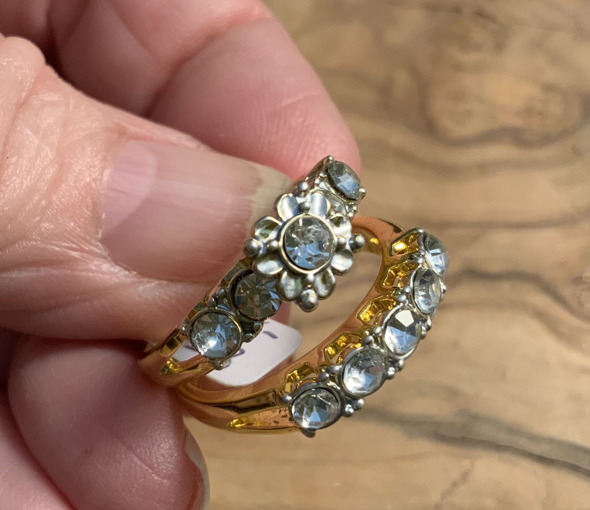 Faux Weddding Band Set