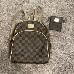 Michael Kors Backpack With Waist Wallet