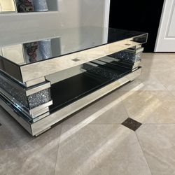 Modern Mirrored Coffee Table  