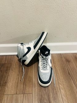 Men's Nike Court Vision Mid NN Lt Smoke Grey/Black-Sail (DN3577 002)