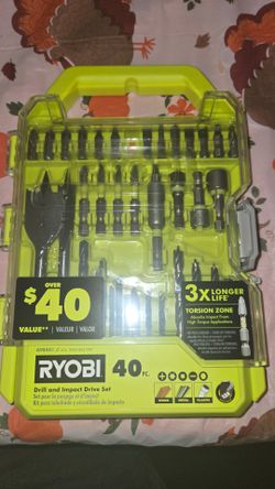 Ryobi 40-Piece Drill and Impact Drive Set