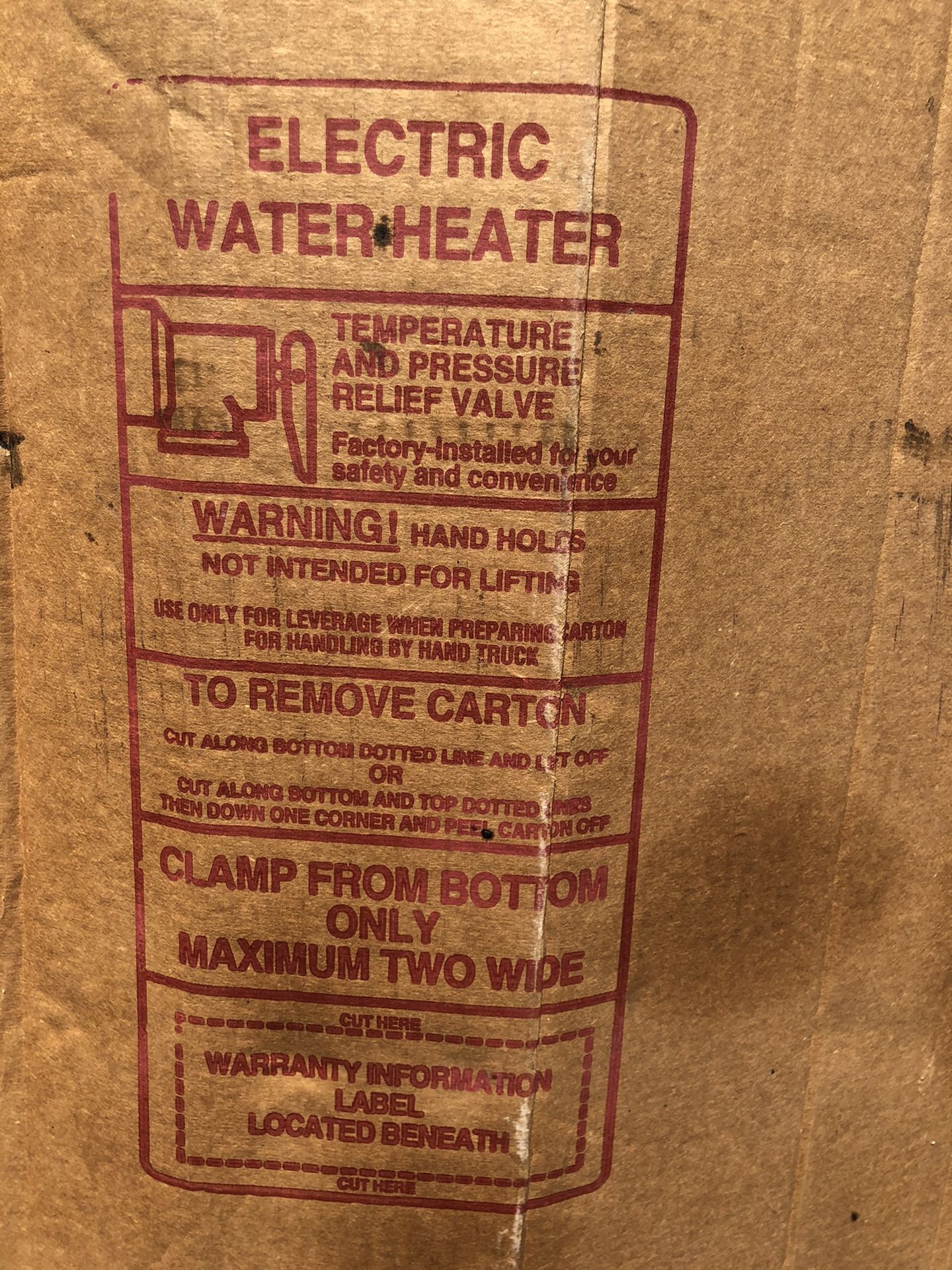 40 Gallons Water heater Electric