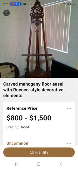 Victorian Style Mahogany Easel