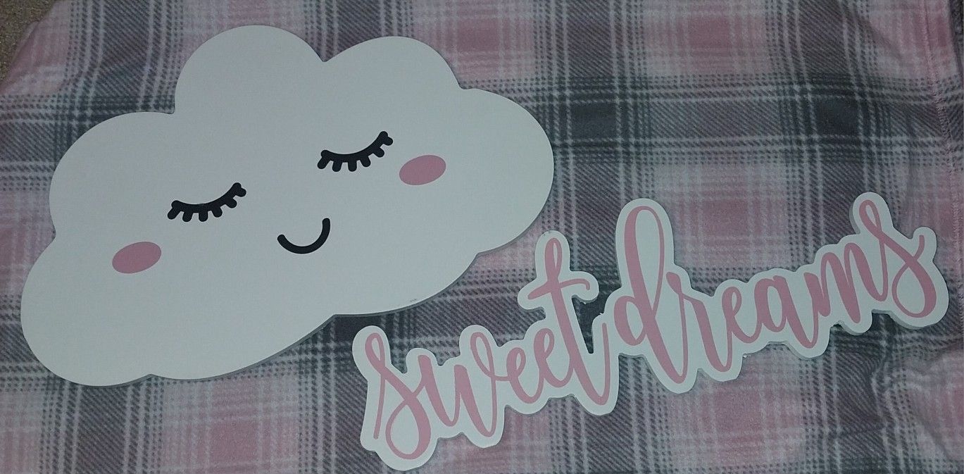 Baby Girl Room Decor Lot. 8 Hanging Wall Decor