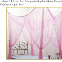 Pink Bed Canopy