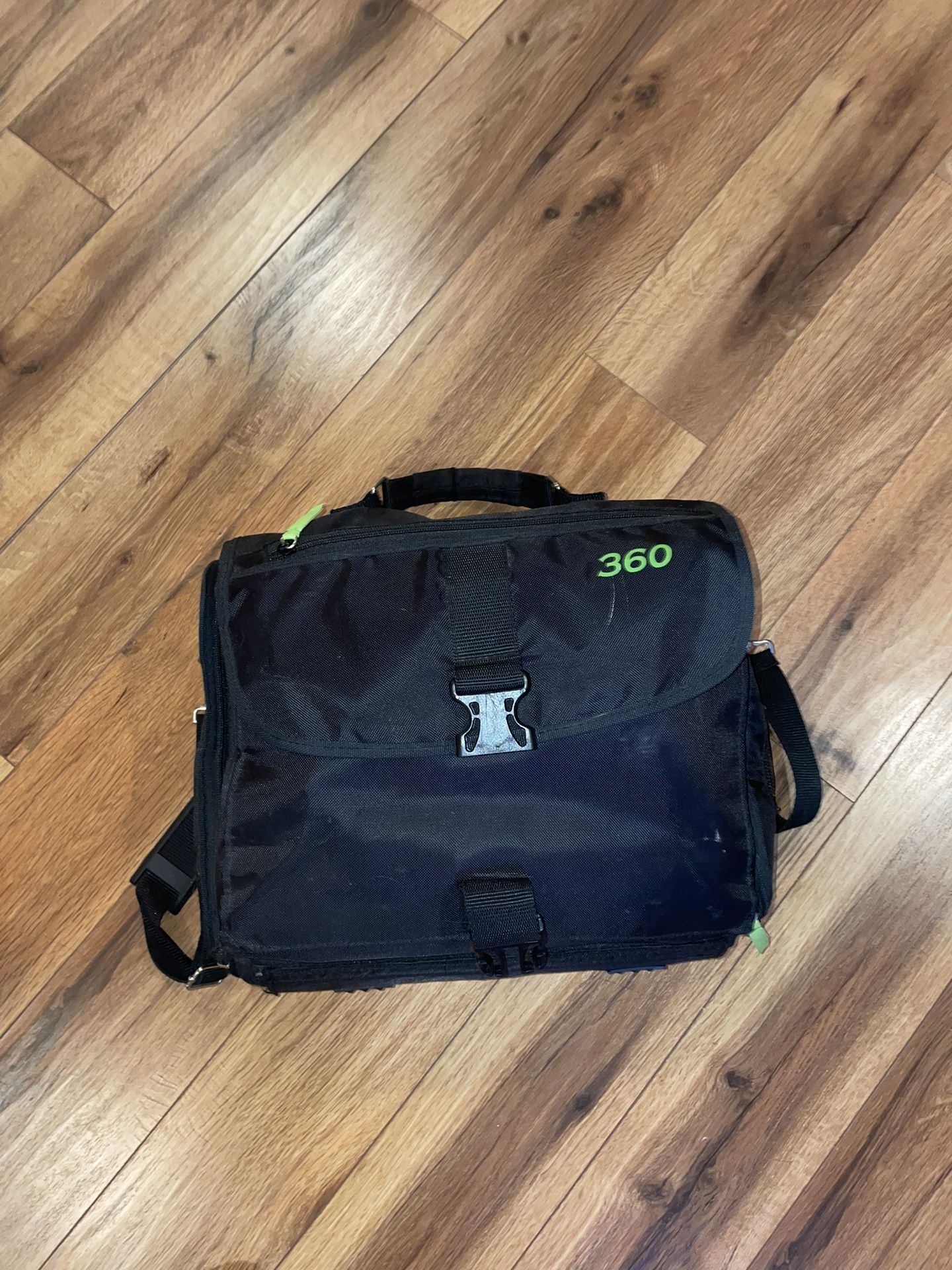 Xbox 360, Carrier Bag, Controllers, and Games
