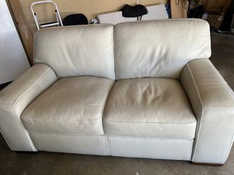 Leather Stitch Loveseat