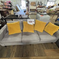 3 Seat Light Gray Couch 