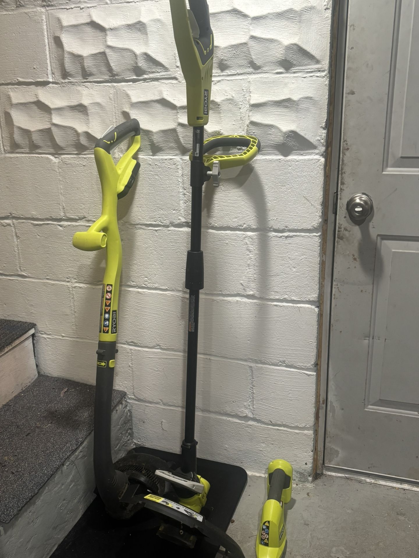 Ryobi Electric Yard Tools-Lawnmower, Shear Shrubber And String Trimmer-ONLY USED TWICE