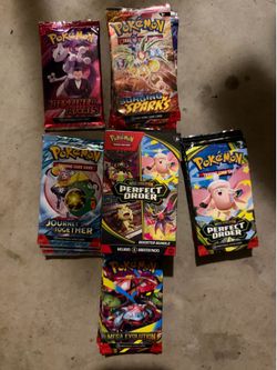 Pokémon Sealed Booster Pack Lot – Surging Sparks, Journey Together + More