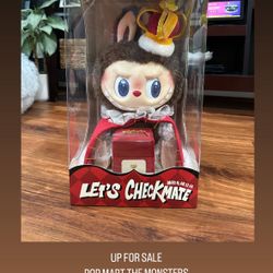 POP MART THE MONSTERS LABUBU KING LETS CHECKMATE VINYL PLUSH DOLL
