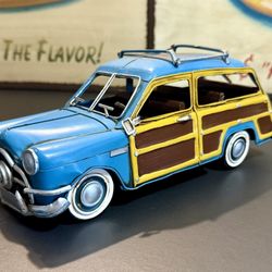 Old Modern Handicrafts 1949 Ford Country Squire Station Wagon Distressed Metal