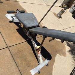 Hoist Bench And 100Lbs Urethane Iron Grip 