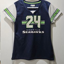 Seattle Seahawks #24 Marshawn Lynch Women's Size Med