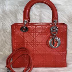 Lady Dior Calfskin Leather