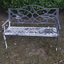 Solid Cast Aluminum Bench 