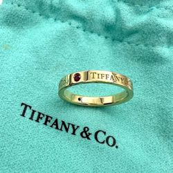 Tiffany & Co. 18k Yellow Gold & Rubies Band Ring