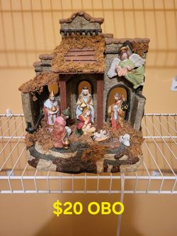Nativity Scene, lighted