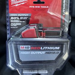 Milwaukee M18 High output HD12.0 Battery 