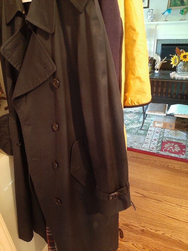 Burberry Black Trench Coat 