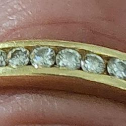 14kt Gold Designer Engagement Ring Sz4