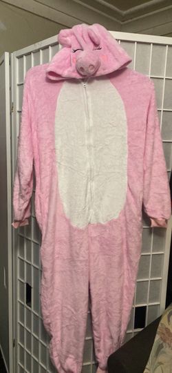 Pig onesie size 9/10 for girl