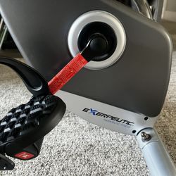 Exerpeutic Folding Exercise Bike, 8 Levels of Resistance Stationary Bike