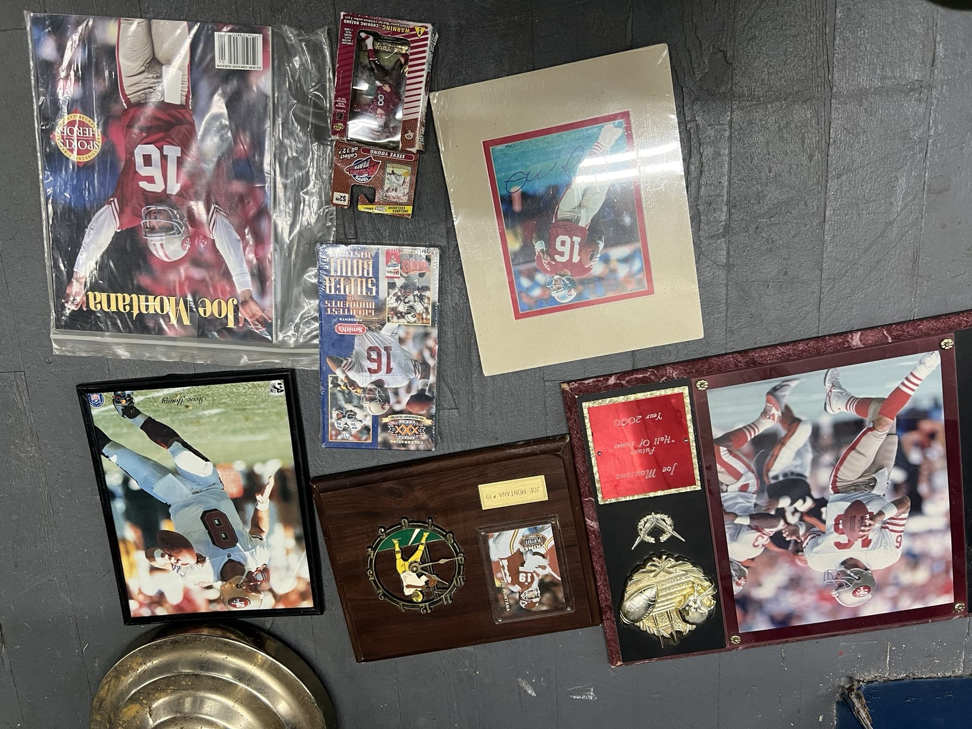 Joe Montana/ Steve Young Memorobilia