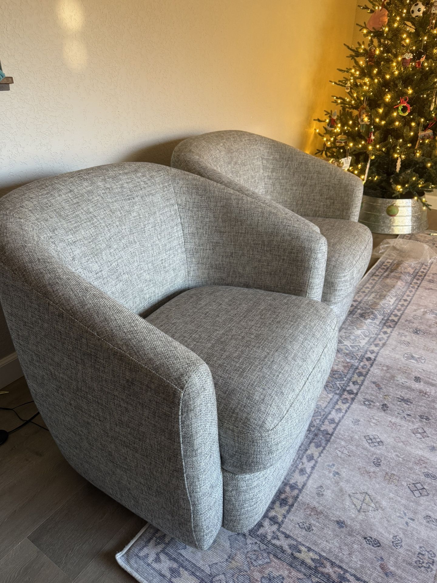 EQ3 Dorset Swivel Chairs – Pair