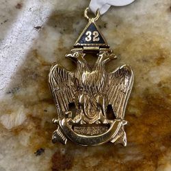 Masonic 32 Degree Double Eagle Charm