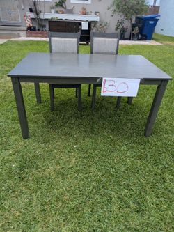 Table with four chairs