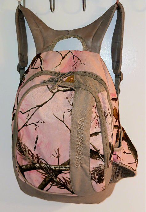 Realtree, Winchester Pro Series Pink Camo Backpack 