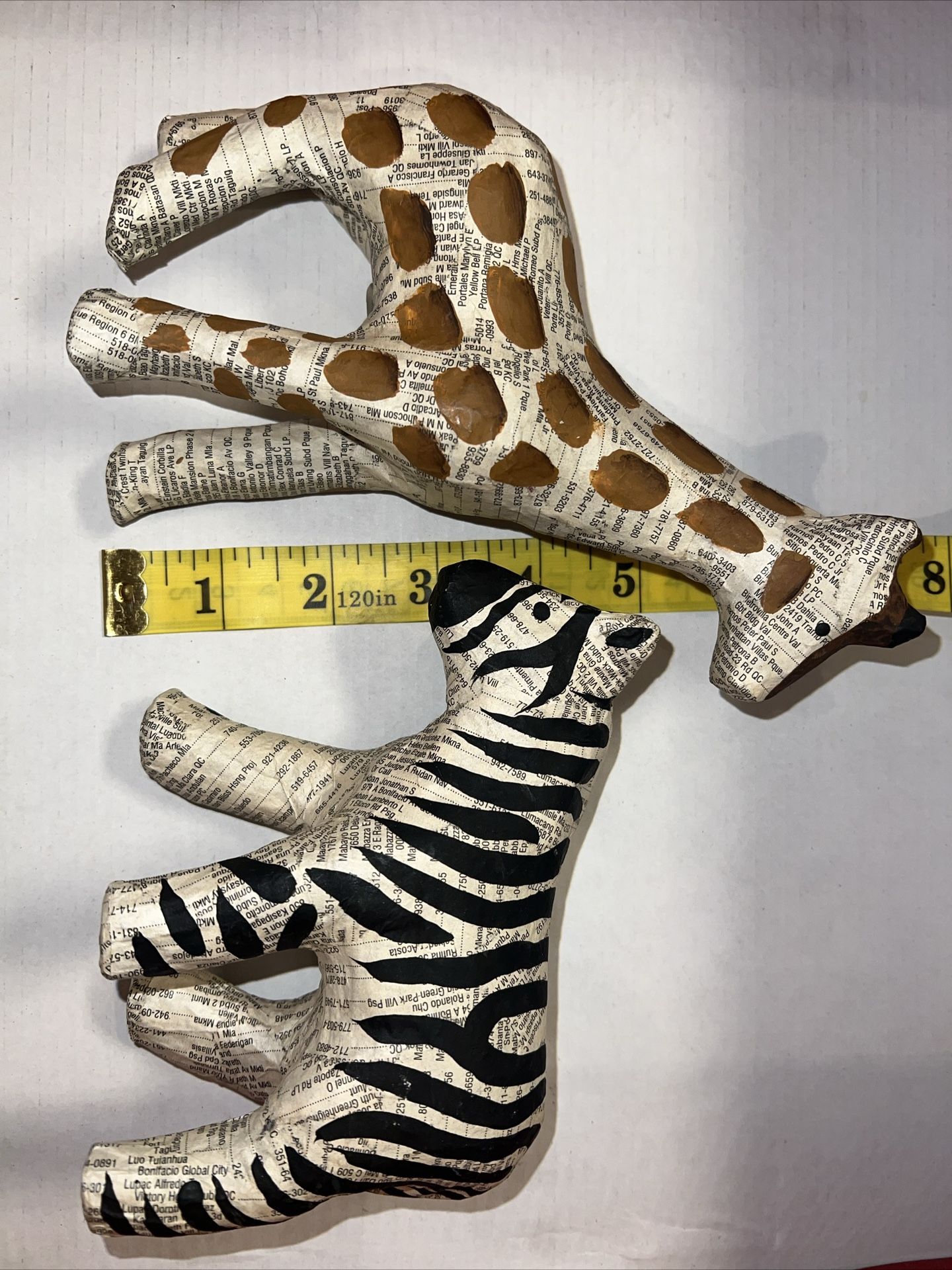 Paper Mache Giraffe & Zebra Nursery Decor Made Philippines