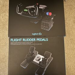Logitech Flight System (Yoke + Throttle + Rudder Pedals)